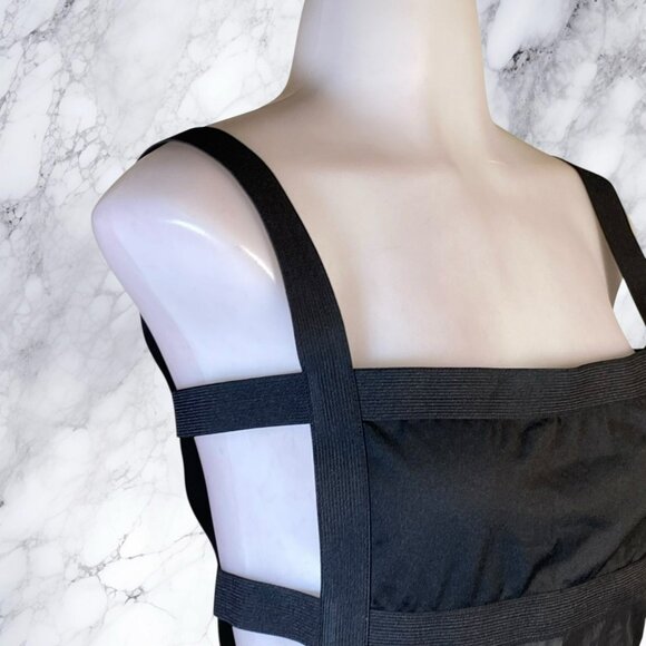 Superdown Camille Strappy Back Bodysuit in Black - Picture 8 of 9